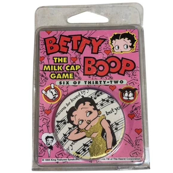 Pro Caps Other - Betty Boop 1994 Milk Cap Game Slammer Factory Sealed